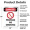 Signmission Propane No Smoking Danger Sign, Plastic, 10in W x 14in L, 2PK OS-2PACK-DS-P-1014-V-1540 - alternate 7